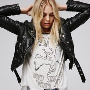 Free People Asheville Vegan Leather Jacket